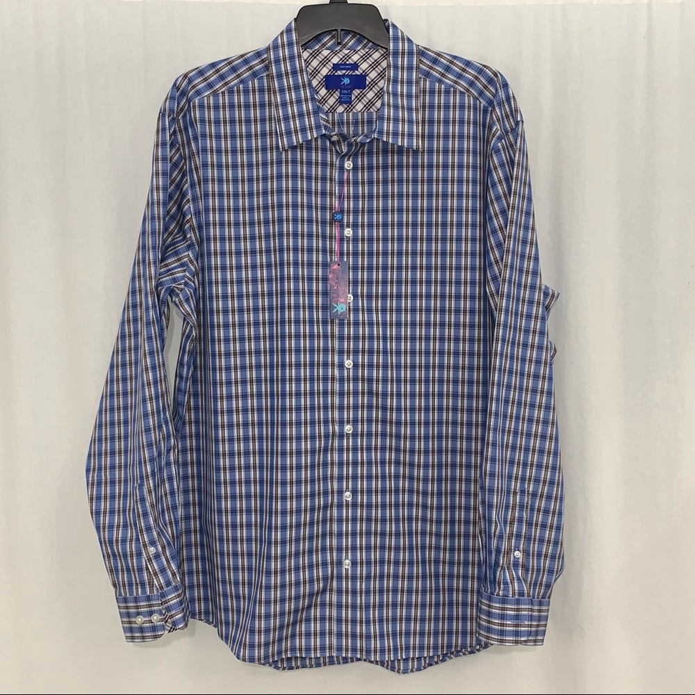 Egara Men’s Non-Iron Button Up Shirt‎ Size 3XLT NWT